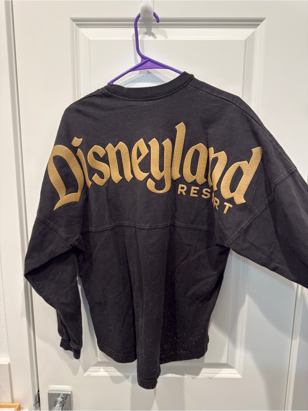 DISNEYLAND UNISEX ADULT SMALL SPIRIT JERSEY (BLACK/BRONZE) - Picture 2 of 2